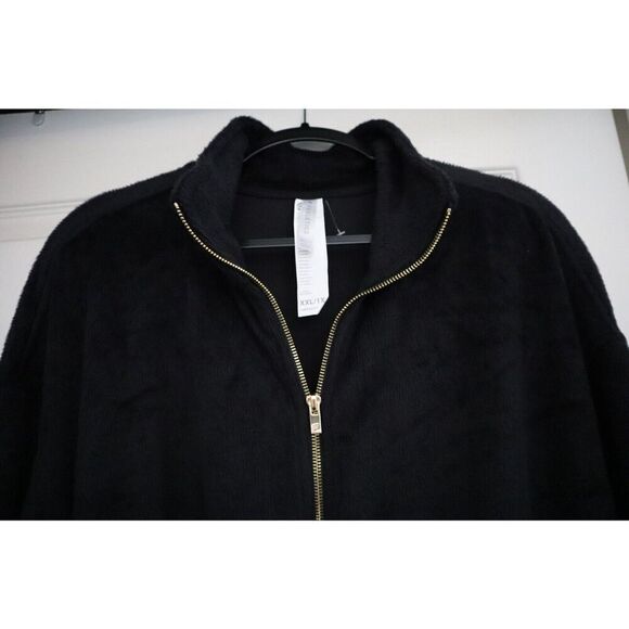 Fabletics ON2357060-0001 Women's Sz XXL/1X Black Cozy Cord Zip Jumpsuit $100 - Picture 7 of 13